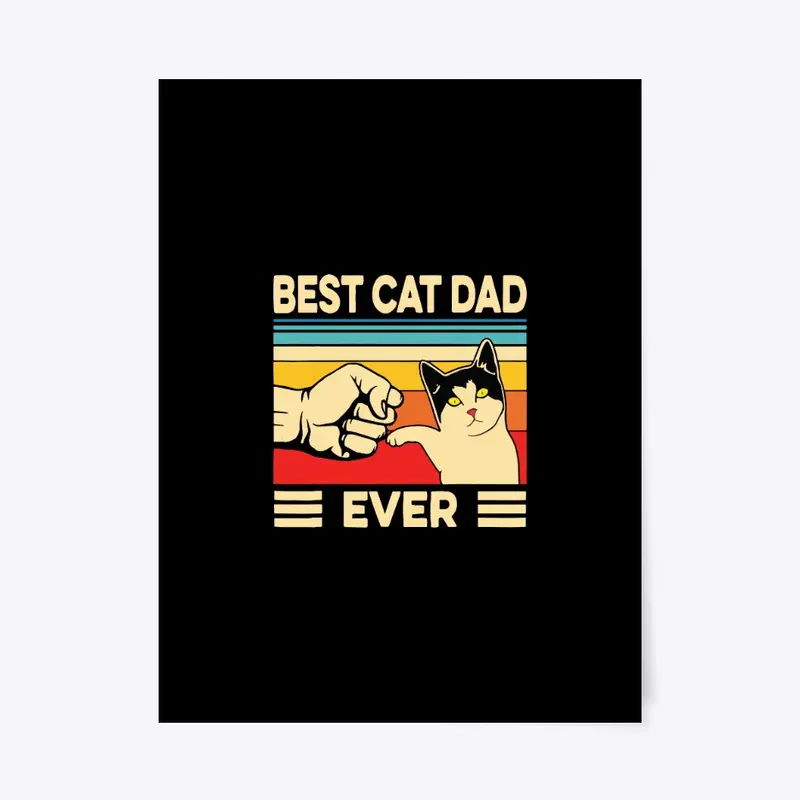 Cat Dad T Shirt