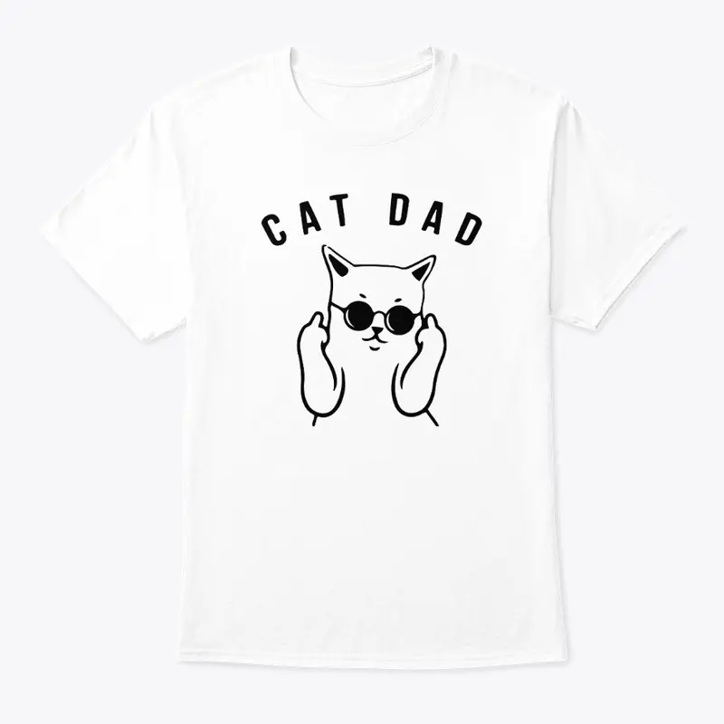 Cat Dad T Shirt