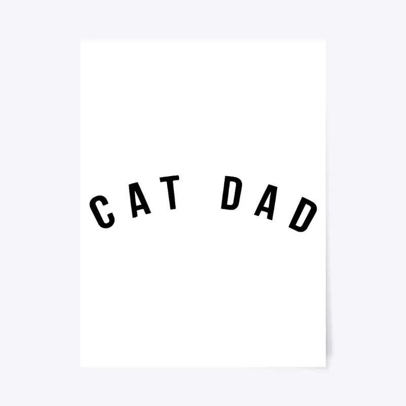 Cat Dad T Shirt